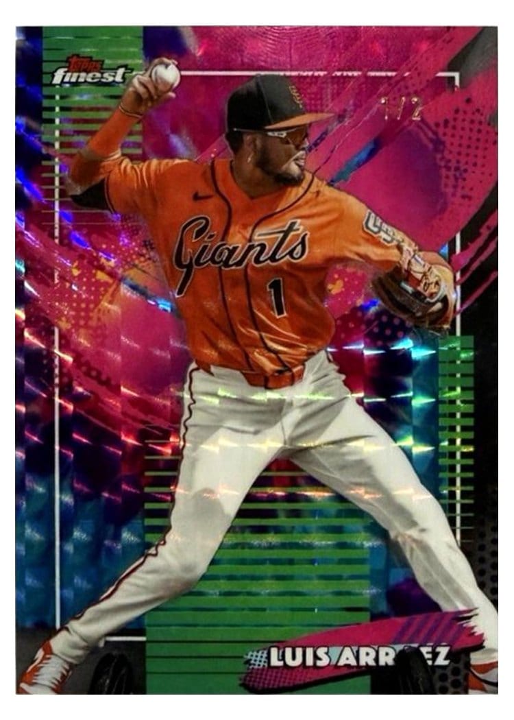 2026 Topps Finest Luis Arraez Tie Dye Geometric Refractor #260 card