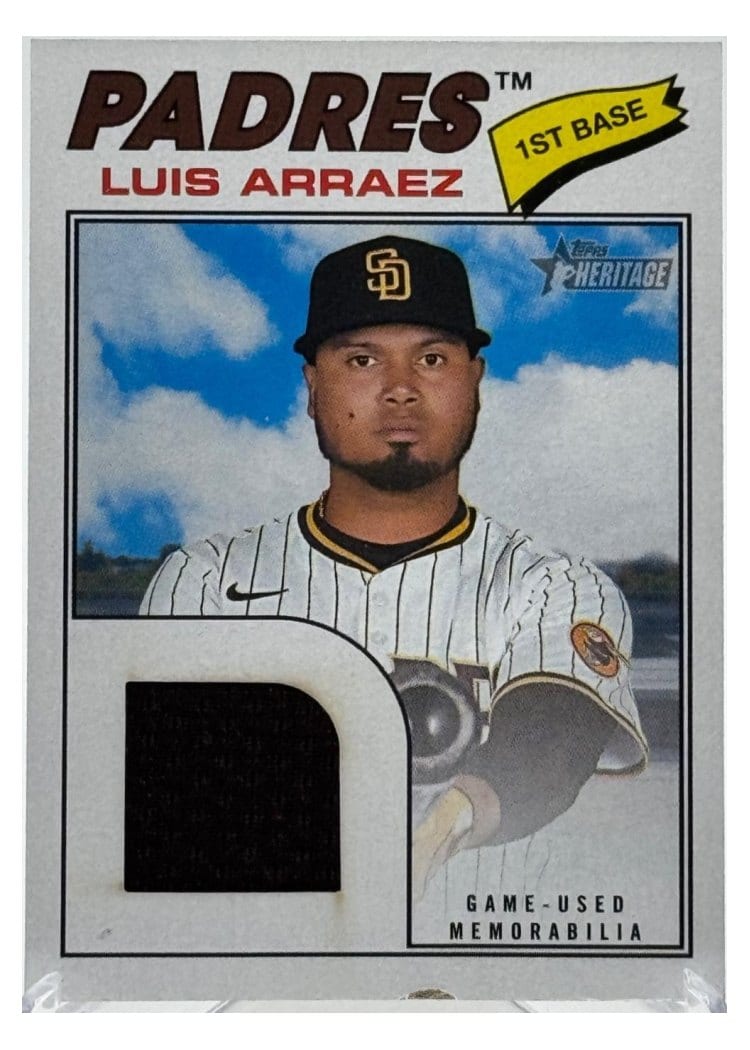 2026 Topps Heritage Real One Relics Luis Arraez #ROR-LA card