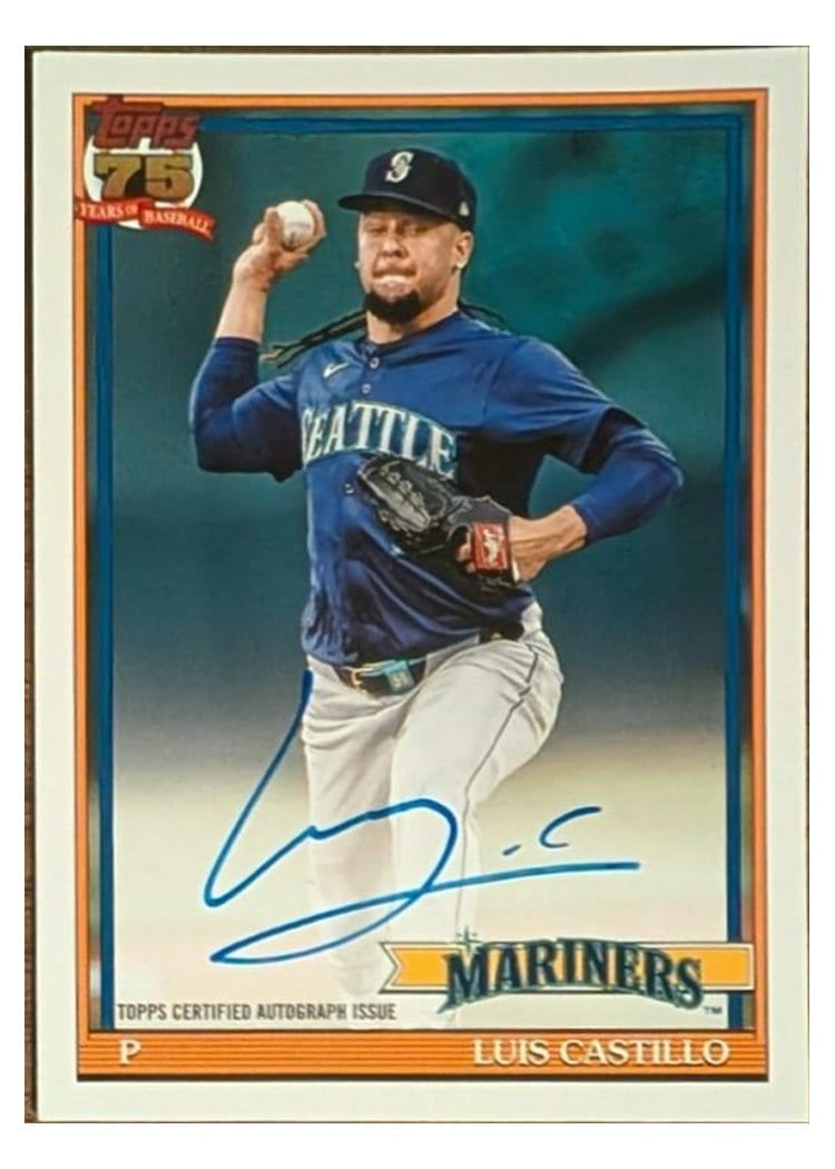2026 Topps 1991 Topps Autographs Luis Castillo #91A-LC card