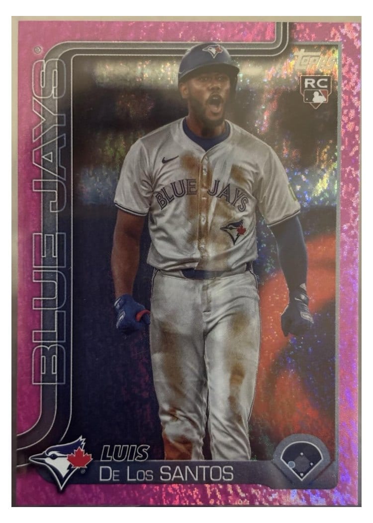 2025 Topps Base Set Luis De Los Santos Pink Foil #13 card