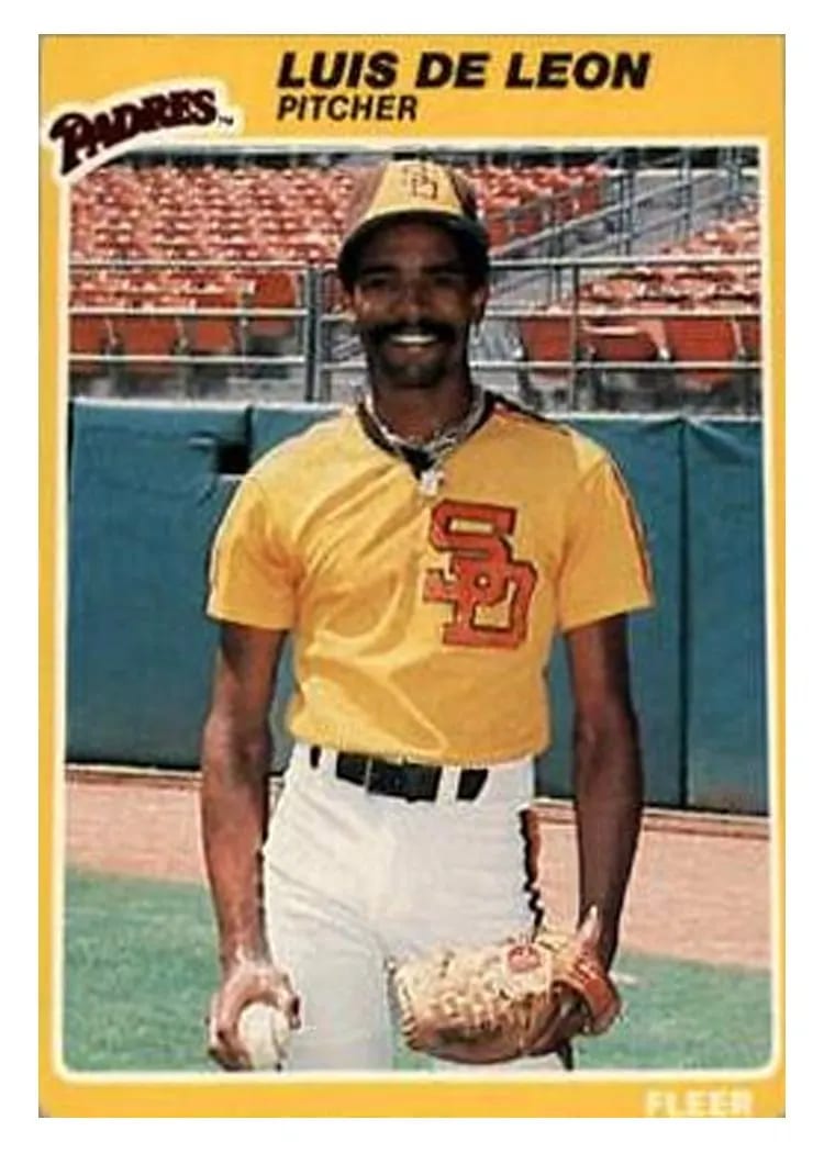 1985 Fleer Luis DeLeon #29 card