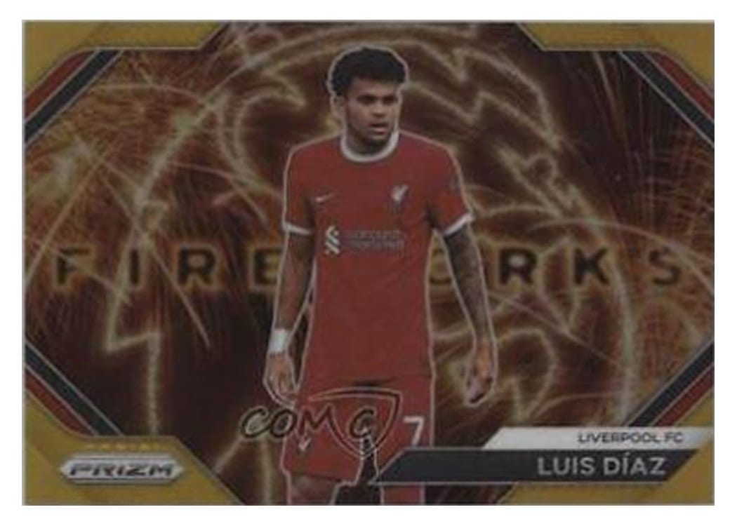 Luis Diaz 2023 Panini Prizm Premier League Fireworks card