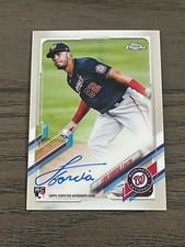 2021 Topps Chrome Rookie Autographs Luis Garcia #RA-LG card