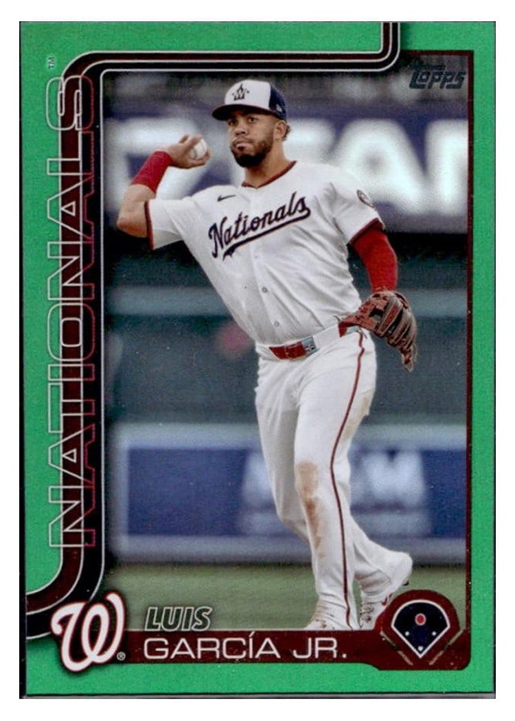 2025 Topps Base Set Luis García Jr. Green Rainbow #9 card