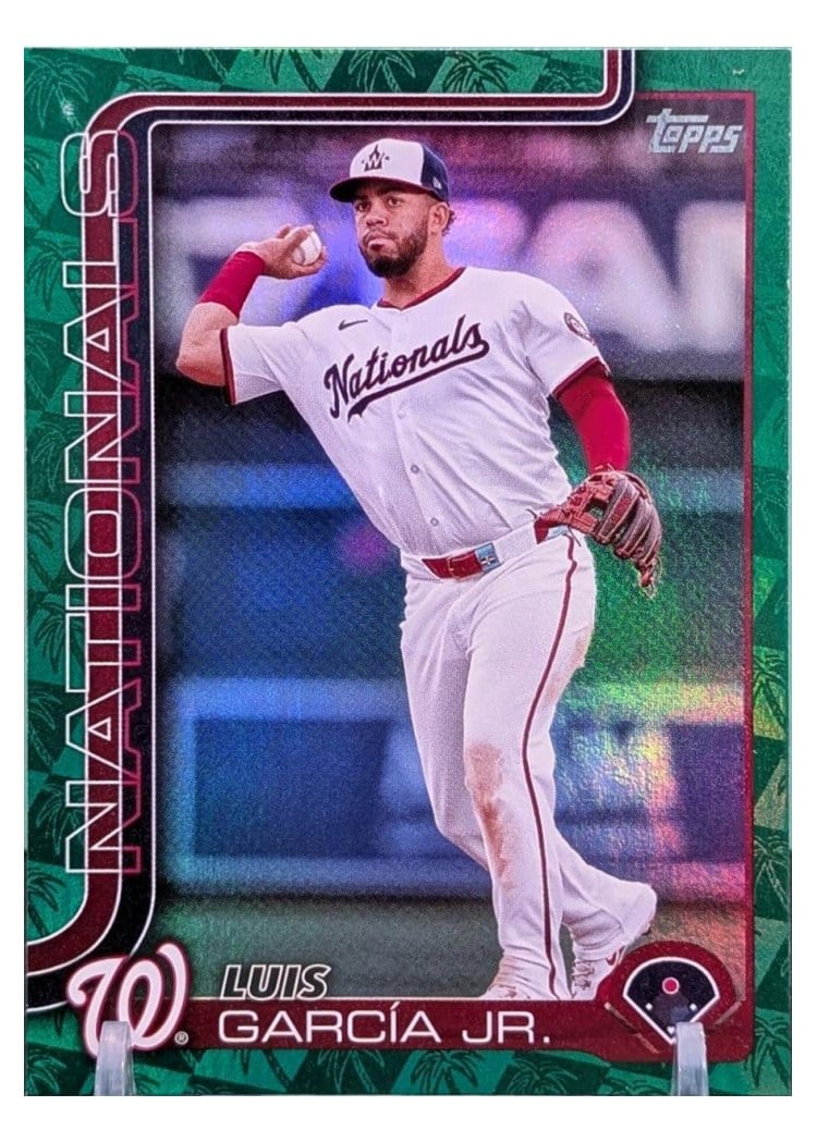 2025 Topps Base Set Luis García Jr. Spring Training Green #9 card