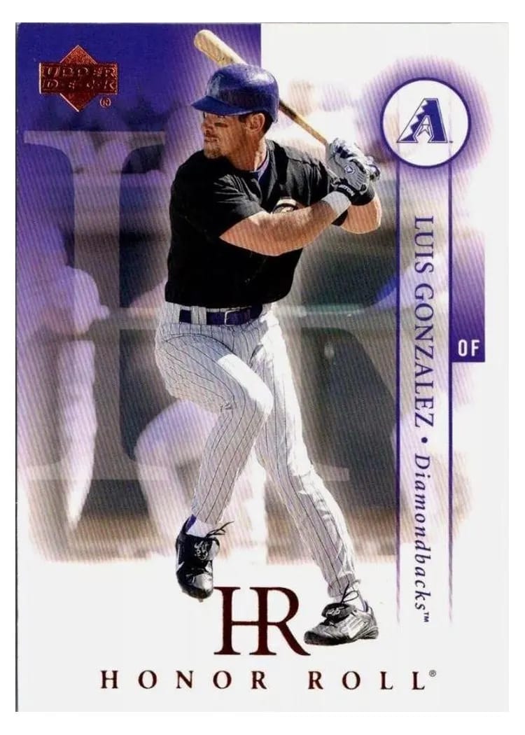 2003 Upper Deck Honor Roll Luis Gonzalez #92 card