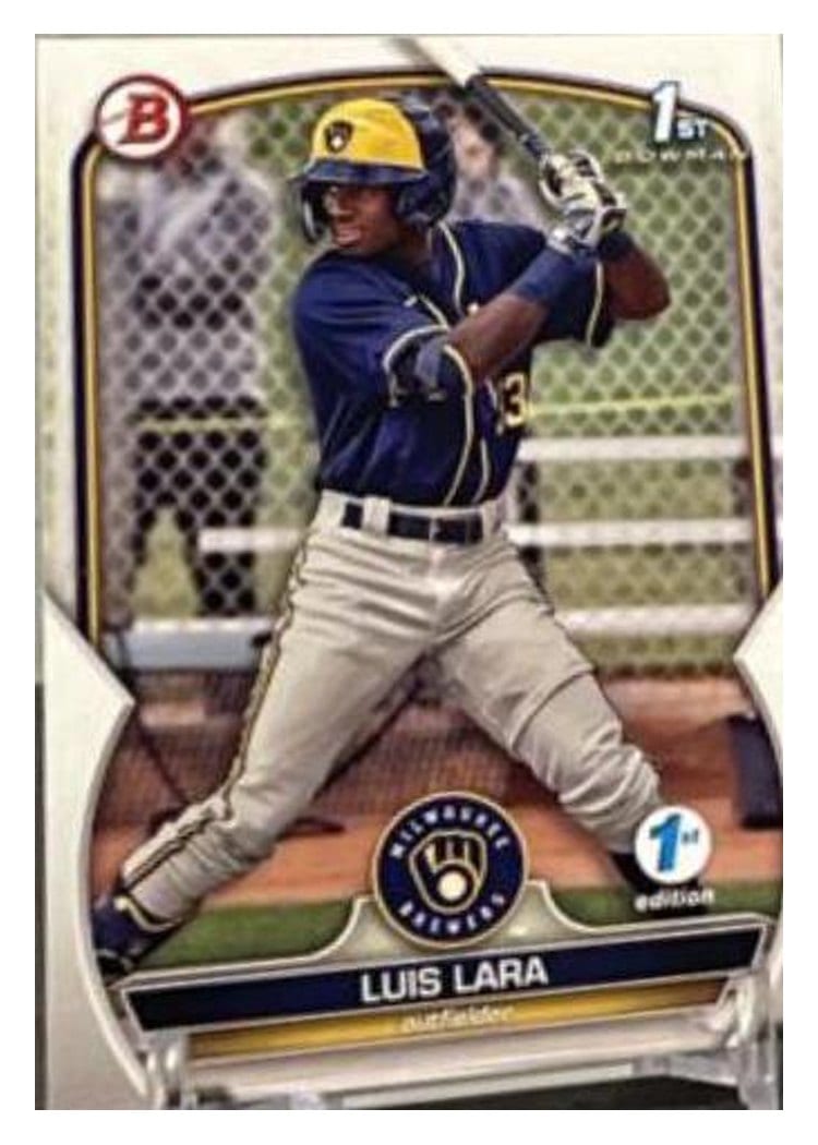 2023 Bowman 1st Edition Base Set Luis Lara #BPPF-100 card