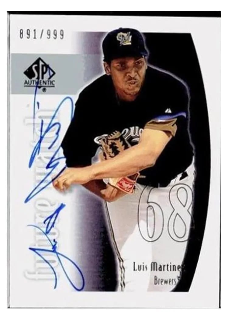 2002 SP Authentic Luis Martinez #139 card