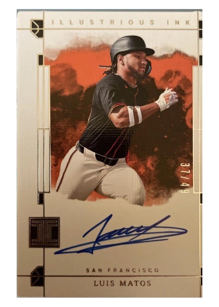 2024 Panini Impeccable Illustrious Ink Luis Matos #II-LM card