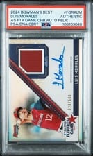 2024 Bowman's Best 2024 MLB All-Star Futures Game Autograph Relics Luis Morales #FGRA-LM card