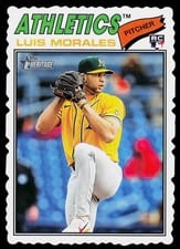 2026 Topps Heritage Luis Morales #67 card