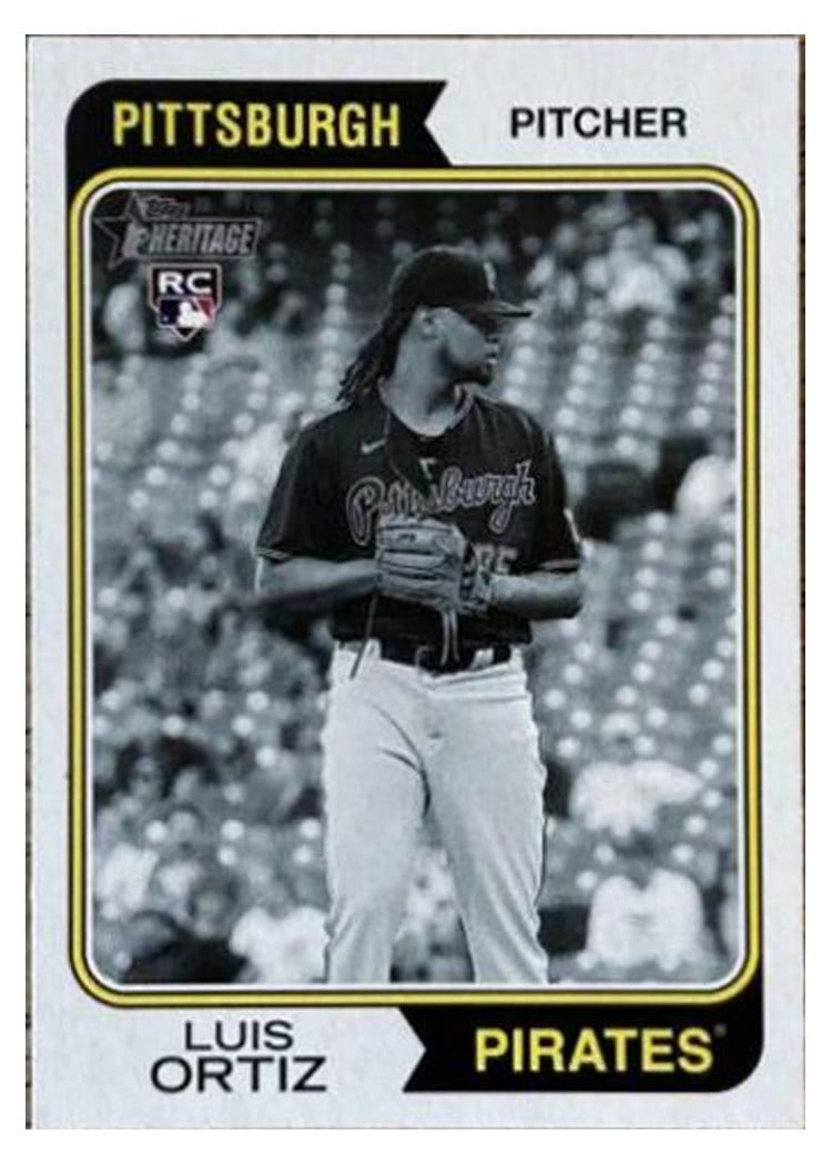 2023 Topps Heritage Base Set Luis Ortiz #344 card
