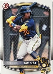 2025 Bowman Draft Base Set Luis Peña #BD-105 card