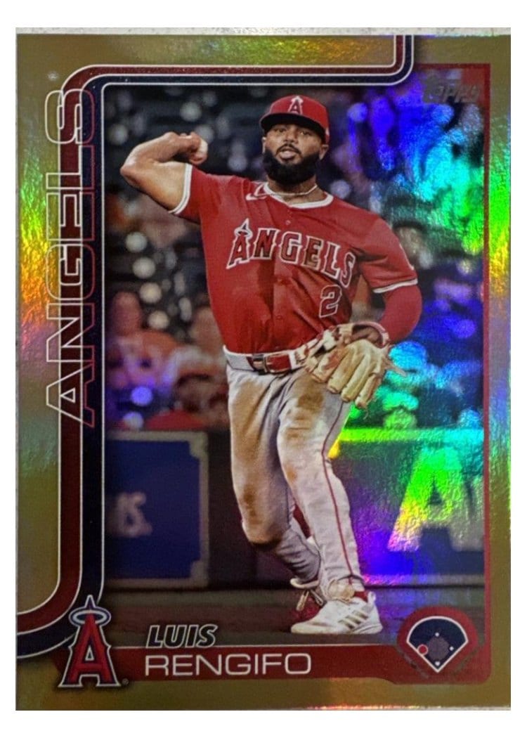 2025 Topps Base Set Luis Rengifo Gold Rainbow #152 card