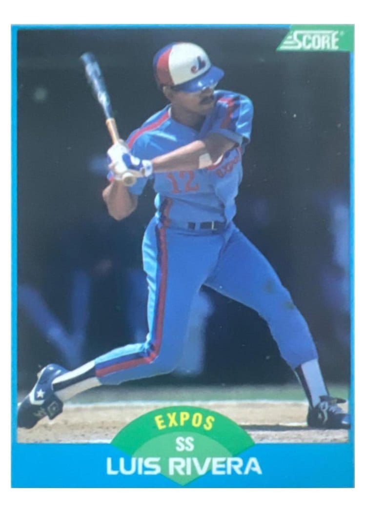 1989 Score Luis Rivera #169 card