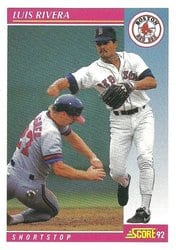 1992 Score Base Set Luis Rivera #159 card