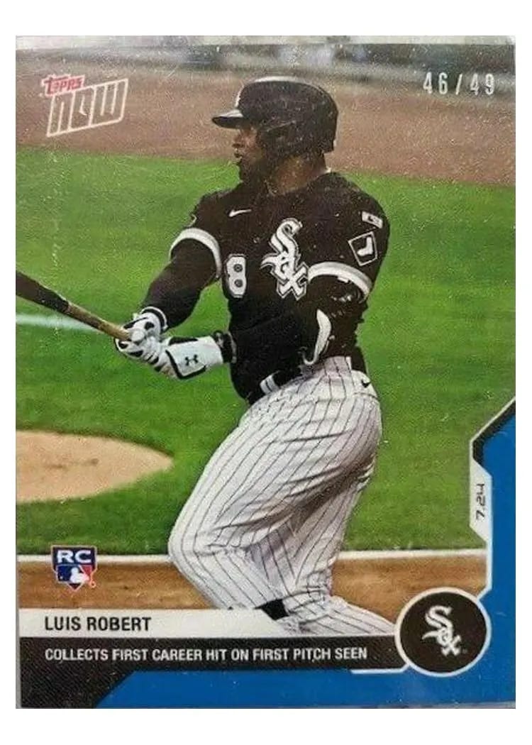2020 Topps Now Luis Robert #11 card