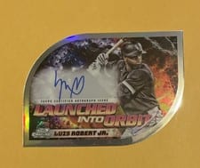 2024 Topps Cosmic Chrome Launched Into Orbit Autographs Luis Robert Jr. #LIOA-LRJ card