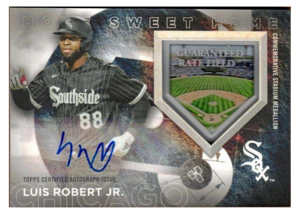 2024 Topps Home Sweet Home Stadium Medallions Autograph Luis Robert Jr. #HSHA-LR card