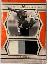 2025 Topps Definitive Collection Jumbo Relic Collection Luis Robert Jr. #DJRC-LR card