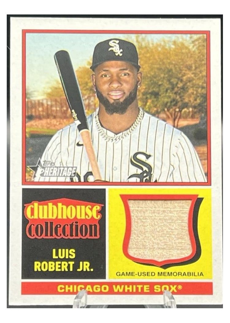 2025 Topps Heritage Clubhouse Collection Relics Luis Robert Jr. #CCR-LR card