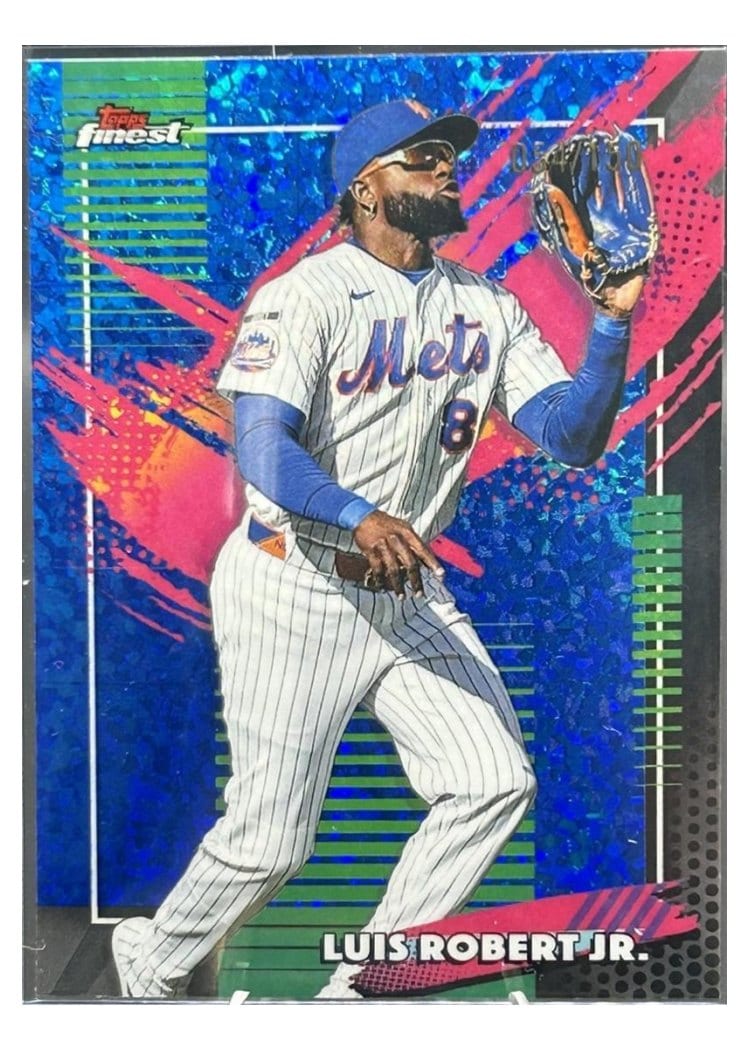 2026 Topps Finest Luis Robert Jr. Blue Refractor #204 card