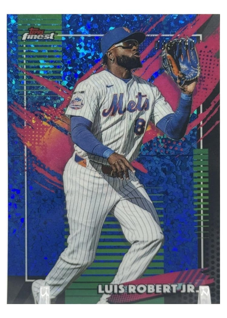 2026 Topps Finest Luis Robert Jr. Blue Mini Diamond Refractor #204 card