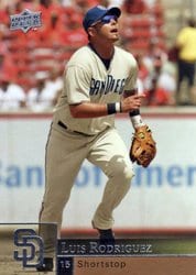 2009 Upper Deck Base Set Luis Rodriguez #830 card