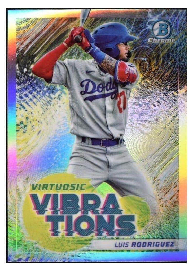 2022 Bowman Virtuosic Vibrations Luis Rodriguez #VV-15 card