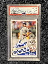 2020 Topps 1985 Topps Baseball Autographs Luis Severino #85A-LS card