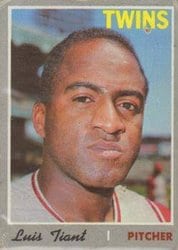 1970 Topps Base Set Luis Tiant #231 card