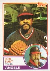 1983 Topps Base Set Luis Tiant #178 card