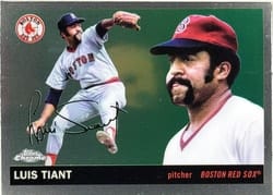 2025 Topps Chrome Platinum Base Set Luis Tiant #379 card