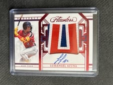 2024 Panini Flawless Prospect Patch Autographs Luisangel Acuna #PPA-LA card