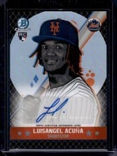2025 Bowman Chrome Ascensions Autographs Luisangel Acuña #BAA-LA card