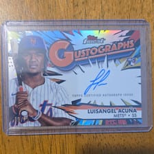 2025 Finest Gustographs Autograph Luisangel Acuña #G-LA card