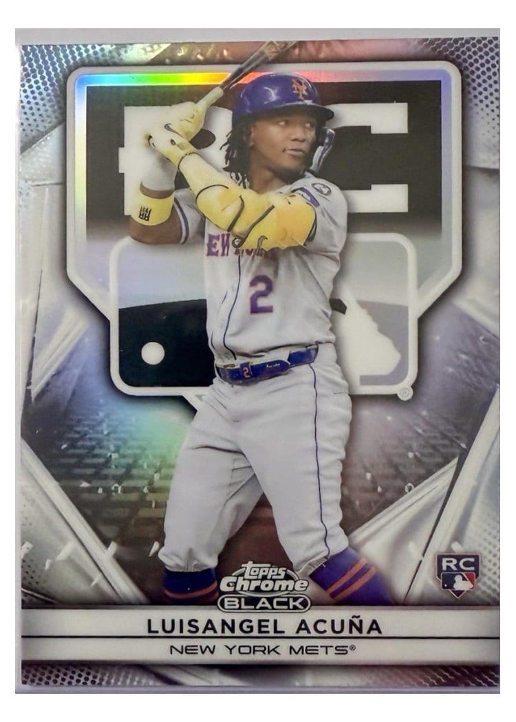 2025 Topps Chrome Black Rookie Design Variations Luisangel Acuña #88 card