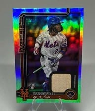 2025 Topps Real One Relics Luisangel Acuña #524 card