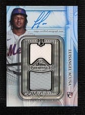 2025 Topps Sterling Debuts Autographed Relics Luisangel Acuña #SDBA-LAC card