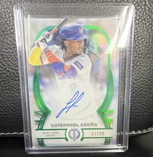 2025 Topps Tribute Autographs Luisangel Acuña #TA-LA card
