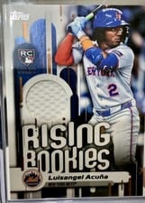 2025 Topps Update Rising Rookies Relics Luisangel Acuña #RRR-LA card