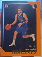 2018 Panini Hoops Luka Doncic Orange #268 card