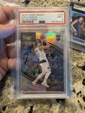 2018 Panini Select Luka Doncic Silver Prizm #229 card