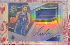 2018 Panini Spectra Luka Doncic Jersey Autograph #108 card