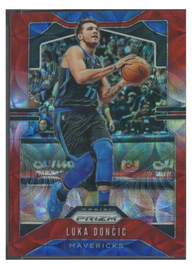 2019 Panini Prizm Luka Doncic Red Choice Prizm #75 card