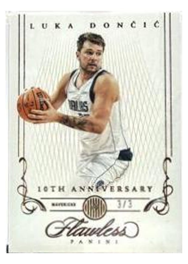 2021-22 Panini Flawless Base Set Luka Doncic #186 card