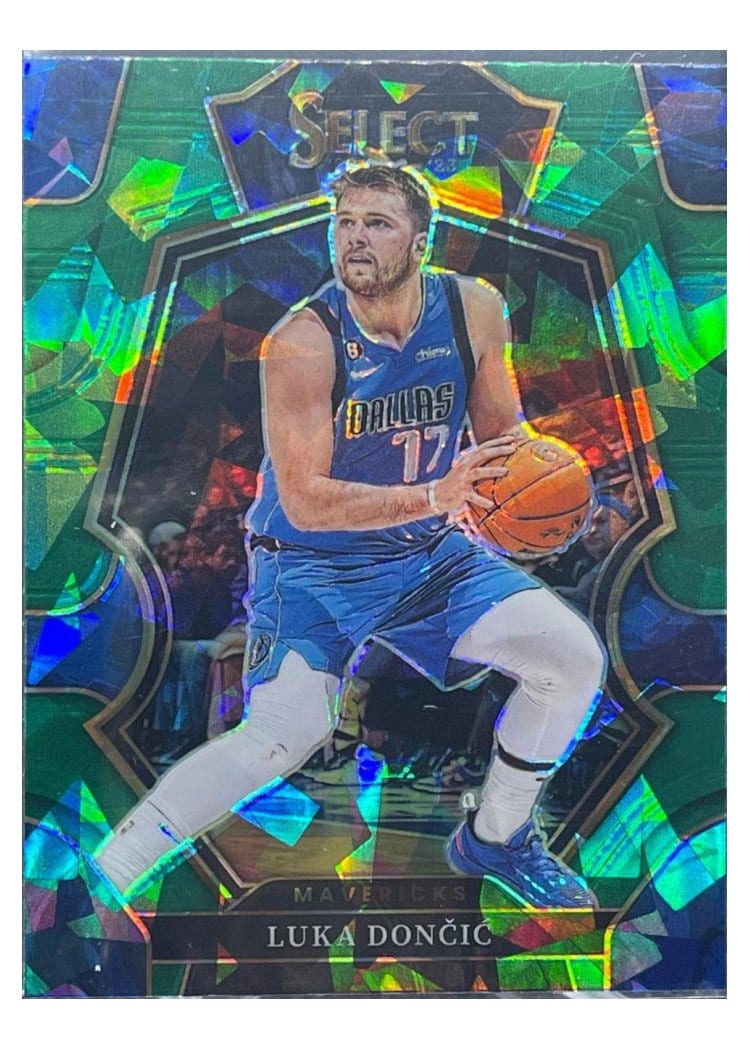 2022 Panini Select Luka Doncic Green Ice Prizm #251 card