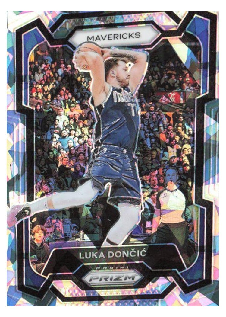 2023-24 Panini Prizm Base Set Luka Doncic Ice #110 card