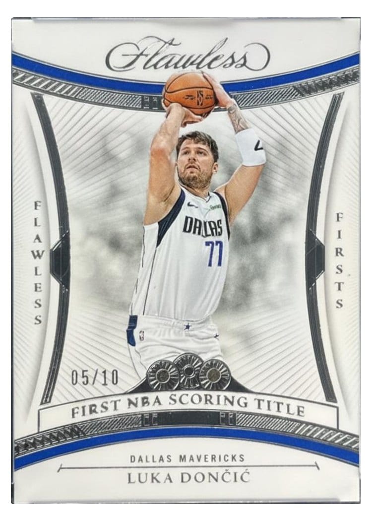 2024-25 Panini Flawless Base Gems Luka Doncic #142 card