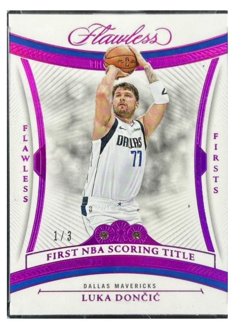 2024-25 Panini Flawless Base Gems Luka Doncic #142 card